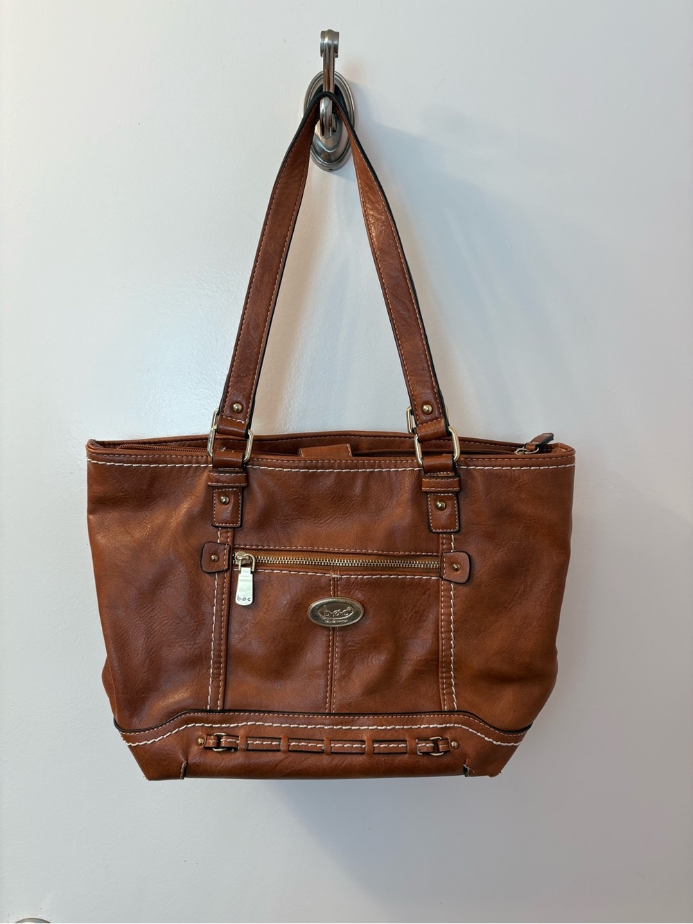 B.O.C. Leather Tote Bag in Brown - Classic Everyday Carry EUC/Width 16/L 21